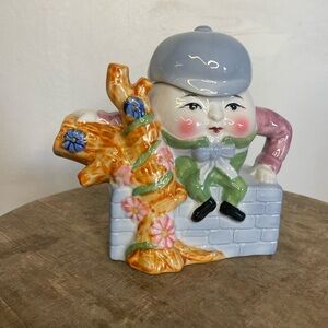 FEITX Vintage Humpty Dumpty Teapot with BOX